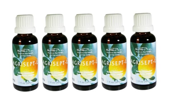 Botella antioxidante Agrisept L 30ml pack de cinco