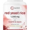 Botella de arroz de levadura roja 1200 mg con CoQ10 cápsulas vegetales