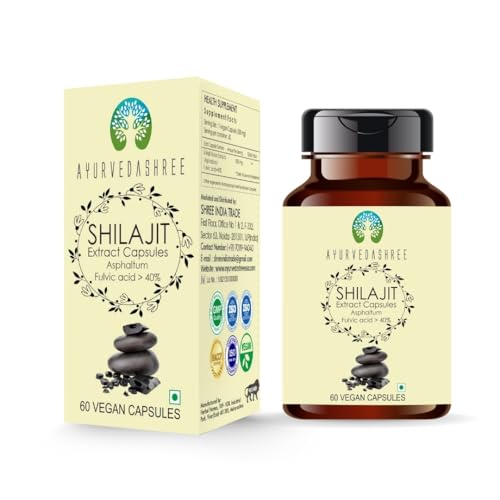 Botella de Cápsulas AYURVEDASHREE Shilajit