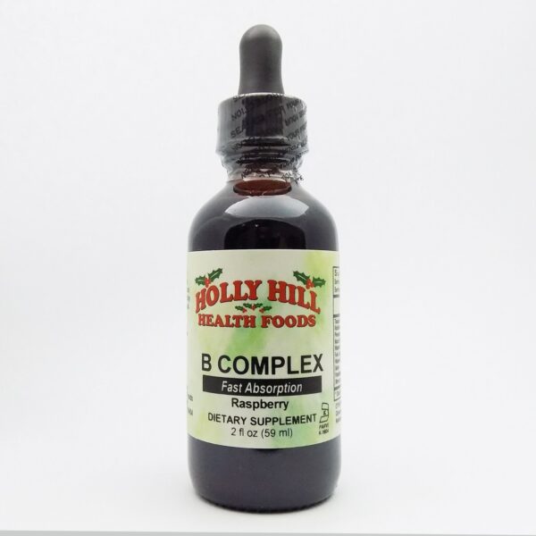 Botella B-Complex Holly Hill 2 onzas suplemento salud y energía