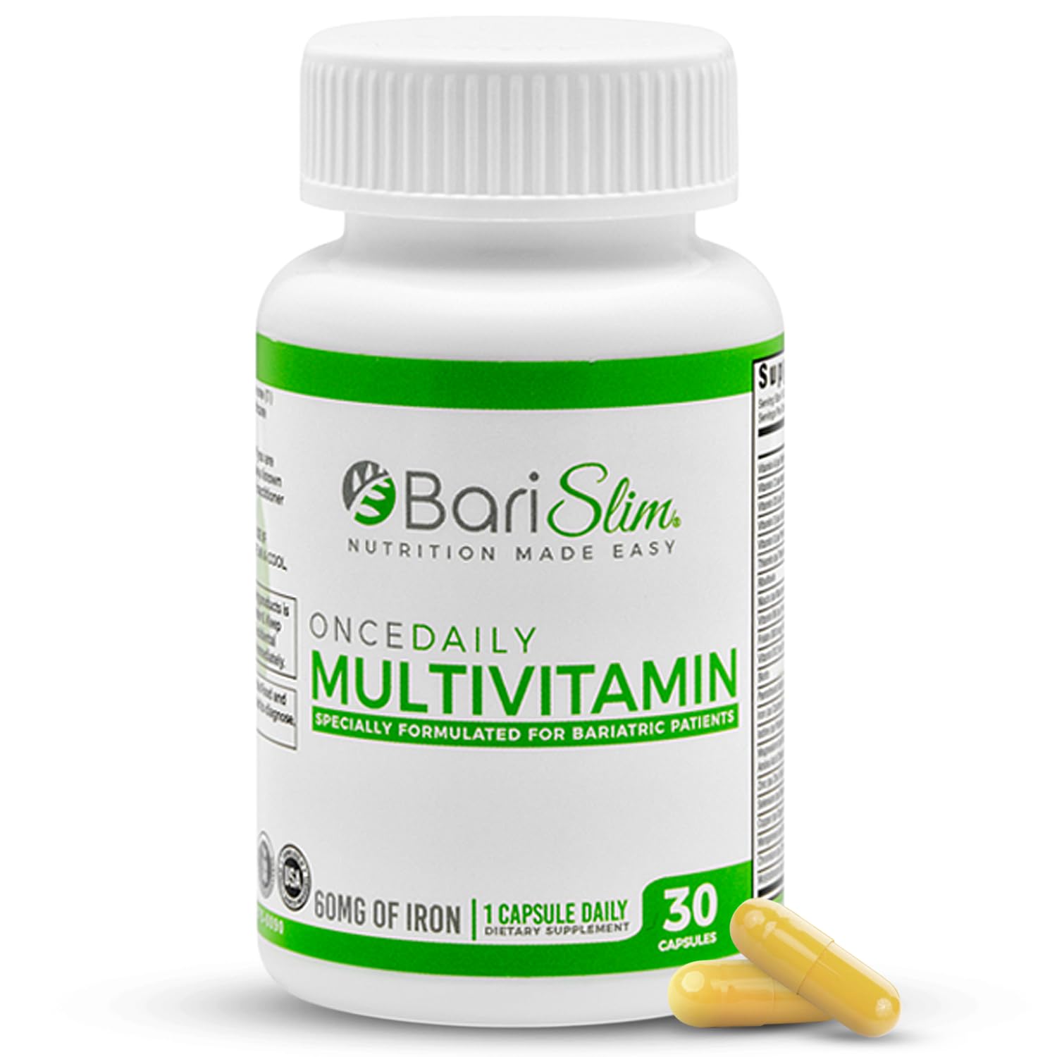 BariSlim Bariatric Multivitamin with 60mg Iron