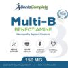 Frasco suplemento Benfotiamina Multi-B Fórmula neuropatía