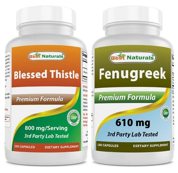 Botella Best Naturals Cardo Mariano y Fenogreco