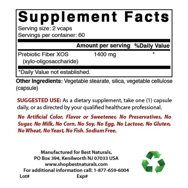 Version 1.0.0 Botella Best Naturals prebióticos fibra 1400mg por porción