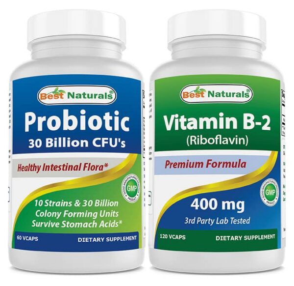 Botella de Best Naturals probiótico 10 cepas 30 mil millones