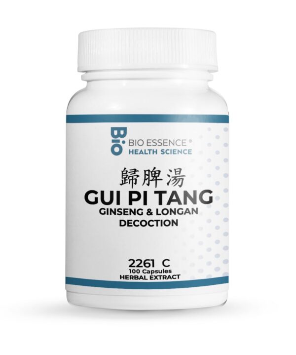 Botella Bio Essence Ginseng y Longan 100 cápsulas frontal