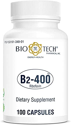 Botella Bio-Tech Pharmacal B2-400 100 cápsulas vitamina B2