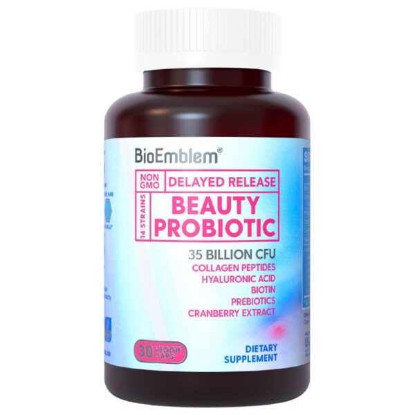 Etiqueta frontal BioEmblem Beauty Probiotics
