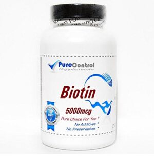 PureControl biotina 5000 mcg 100 cápsulas pura y natural