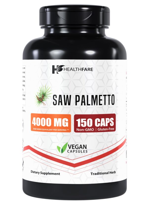 Version 1.0.0 Botella y caja del suplemento serenoa repens Healthfare