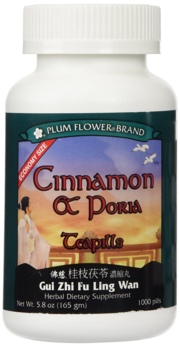 Botella Canela y Poria 1000 pastillas tamaño económico Plum Flower