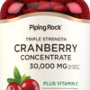 Botella de cápsulas de arándano rojo Piping Rock 120 unidades
