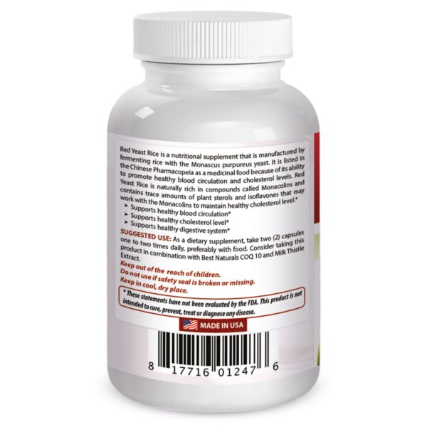 Version 1.0.0 Botella cápsulas arroz levadura roja 600mg Best Naturals