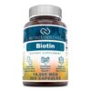 Botella cápsulas de biotina 10,000 mcg Nutri Essentials