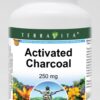 Botella cápsulas carbón activado TerraVita 250 mg 100 unidades
