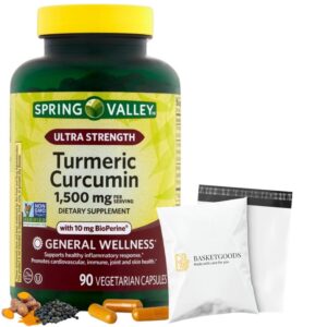 Version 1.0.0 Botella cápsulas cúrcuma curcumina Spring Valley 90 unidades
