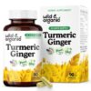 Botella cápsulas de cúrcuma y jengibre Wild & Organic 90pcs