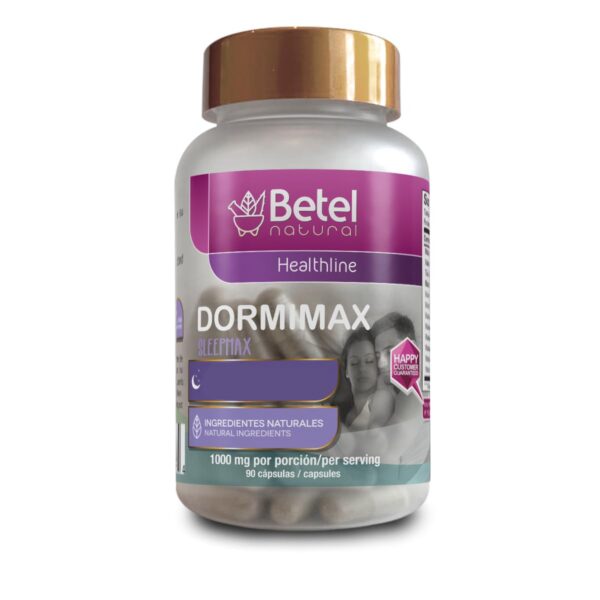 Botella cápsulas Dormimax de Betel Natural con melatonina y hierbas