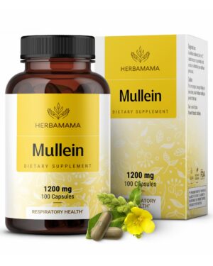 Botella de cápsulas extracto hoja de gordolobo Herbamama