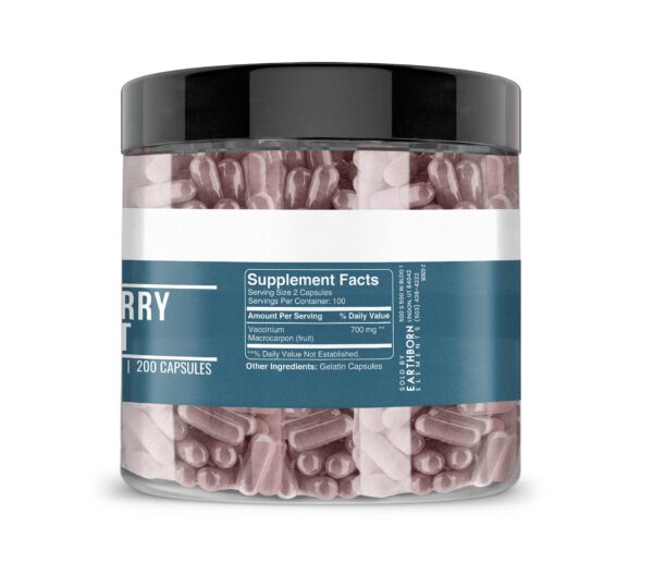 Botella cápsulas extracto puro de arándano Earthborn Elements