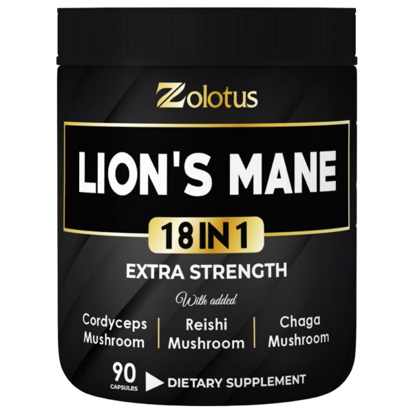 Botella cápsulas Melena de León Zolotus 90 unidades