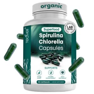 Version 1.0.0 Botella cápsulas orgánicas espirulina y chlorella Teaveli