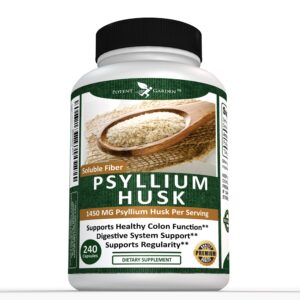 Version 1.0.0 Botella de cápsulas de psyllium Potent Garden 240 unidades