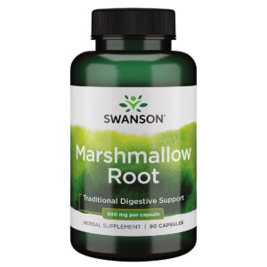 Botella de cápsulas raíz de malvavisco Swanson 500 mg 90 unidades