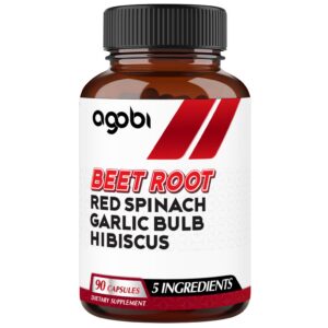 Version 1.0.0 Botella de cápsulas raíz de remolacha agobi 5 en 1 90 cápsulas veganas