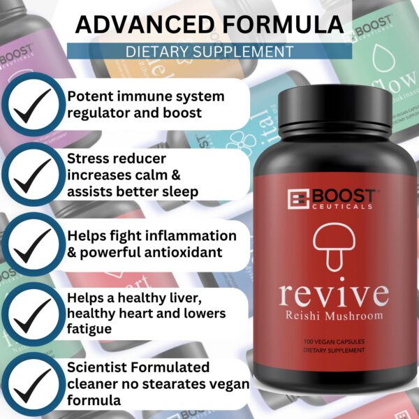 Botella cápsulas Reishi Ganoderma Lucidum para salud