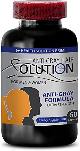 Botella de cápsulas para solución anti cabello gris Health Solution Prime
