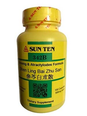 Botella de cápsulas Sun Ten fórmula ginseng y atractylodes