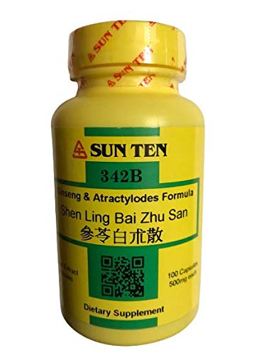 Botella de cápsulas Sun Ten fórmula ginseng y atractylodes