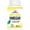 Version 1.0.0 Botella de cápsulas de vinagre de manzana Rise-N-Shine 30 unidades
