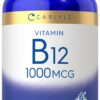 Botella de Carlyle vitamina B12 1000 mcg 400 tabletas