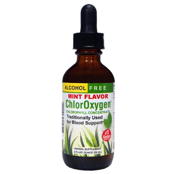 Botella concentrado ChlorOxygen clorofila sabor menta 2 oz