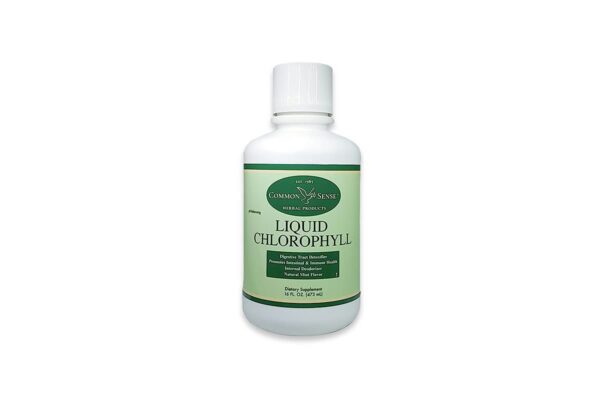 Botella de clorofila líquida 16 oz sabor menta natural