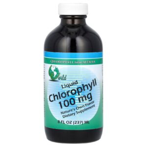 Version 1.0.0 Botella clorofila líquida World Organic 8 oz