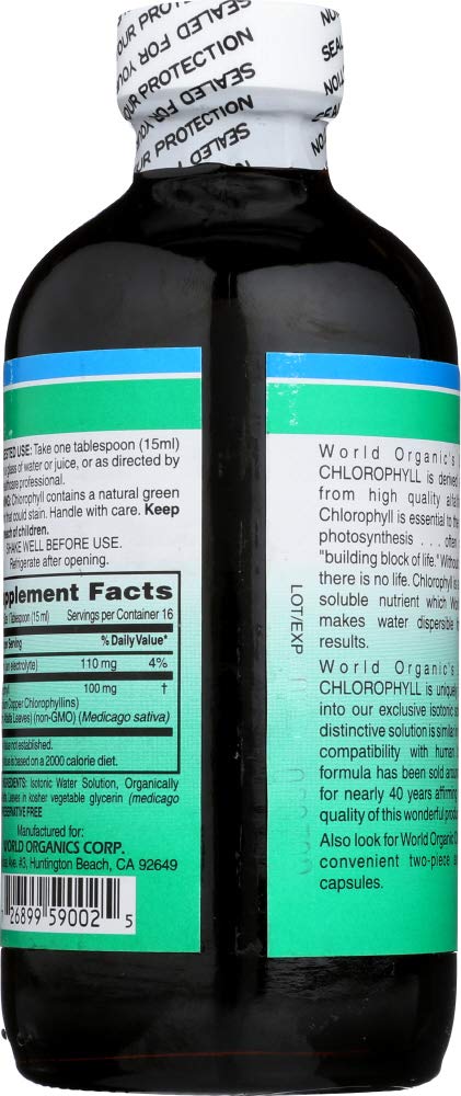 Version 1.0.0 Botella clorofila líquida World Organics para salud