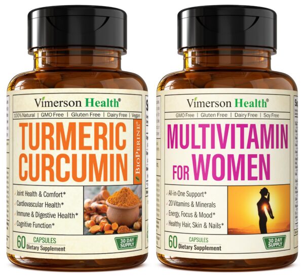 Botella Cúrcuma Curcumina con pimienta negra Vimerson Health