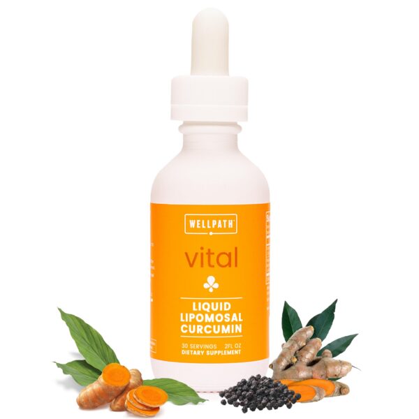 Version 1.0.0 Botella cúrcuma liposomal líquida WellPath con extracto pimienta negra