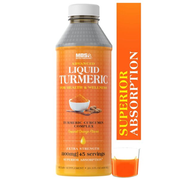 Botella de cúrcuma líquida avanzada MBS Biotechnology