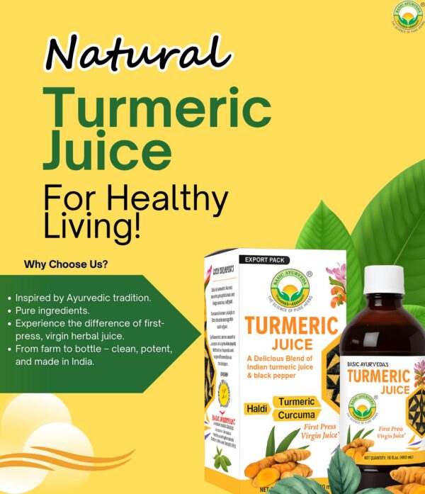 Botella de turmeric juice detalle