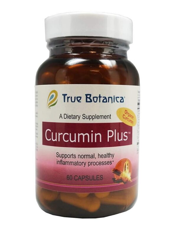 Botella de Curcumin Plus 60 cápsulas suplemento antiinflamatorio natural