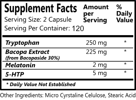 Botella Daily Manufacturing cápsulas para relajación y sueño