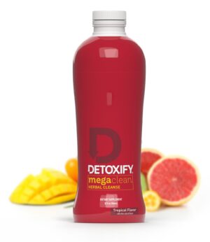 Version 1.0.0 Botella Detoxify Mega Clean bebida herbal detox tropical 32 oz