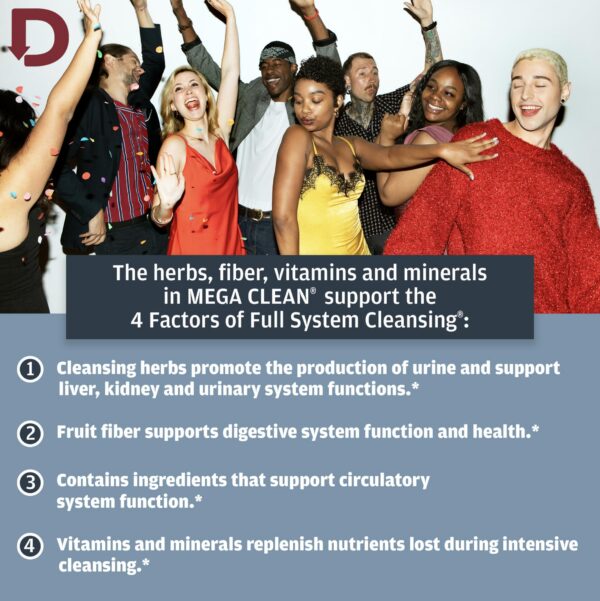 Version 1.0.0 Botella Detoxify Mega Clean para detoxificación rápida y natural