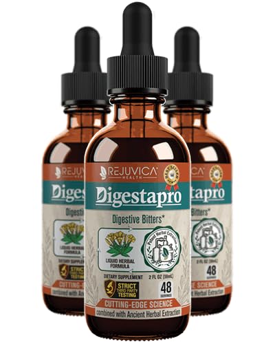 Botella de DigestaPro Rejuvica Health suplemento líquido digestivo