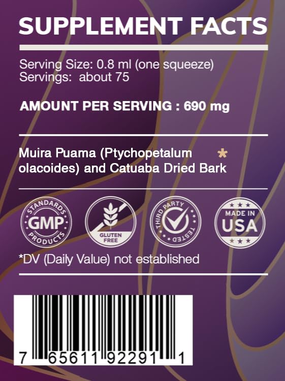 Botella Earth's Love extracto de hierbas muira puama catuaba concentrado