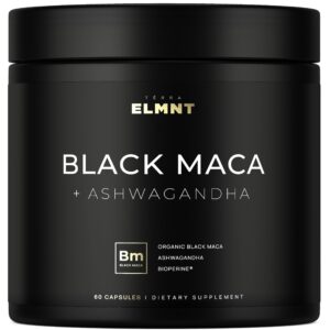 Version 1.0.0 Botella ELMNT Maca Negra Orgánica 40x 40000mg 60 cápsulas